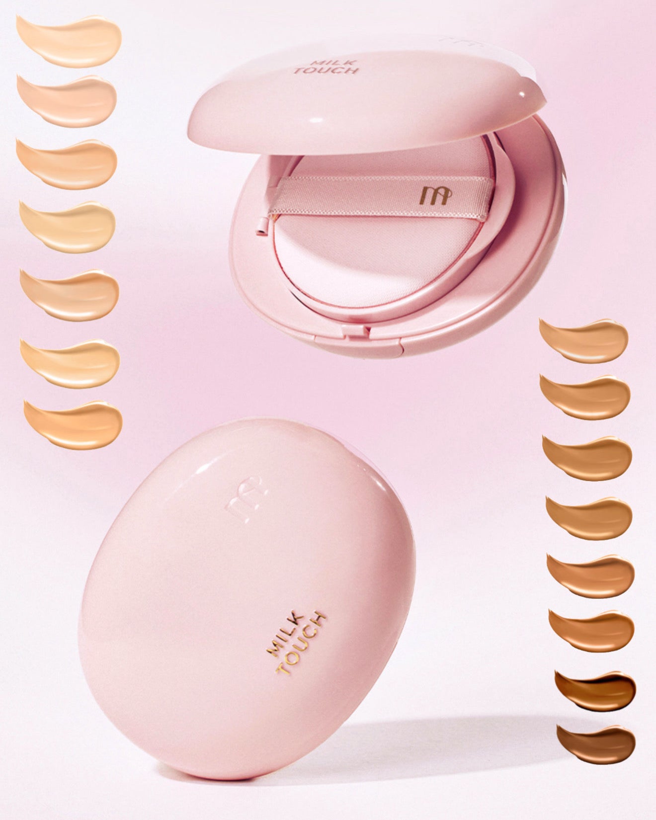 All-day Skin Fit Milky Glow Cushion SPF50+/PA++++ by MilkTouch