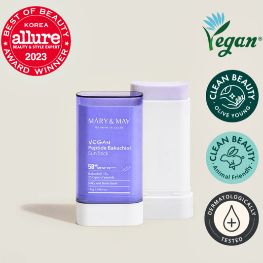 Vegan Peptide Bakuchiol Sun Stick SPF50+ PA++++ by Mary&May