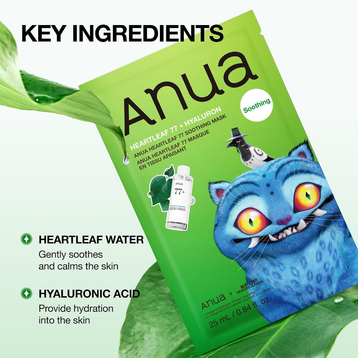 Heartleaf 77% + Hyaluron - Soothing Mask by Anua
