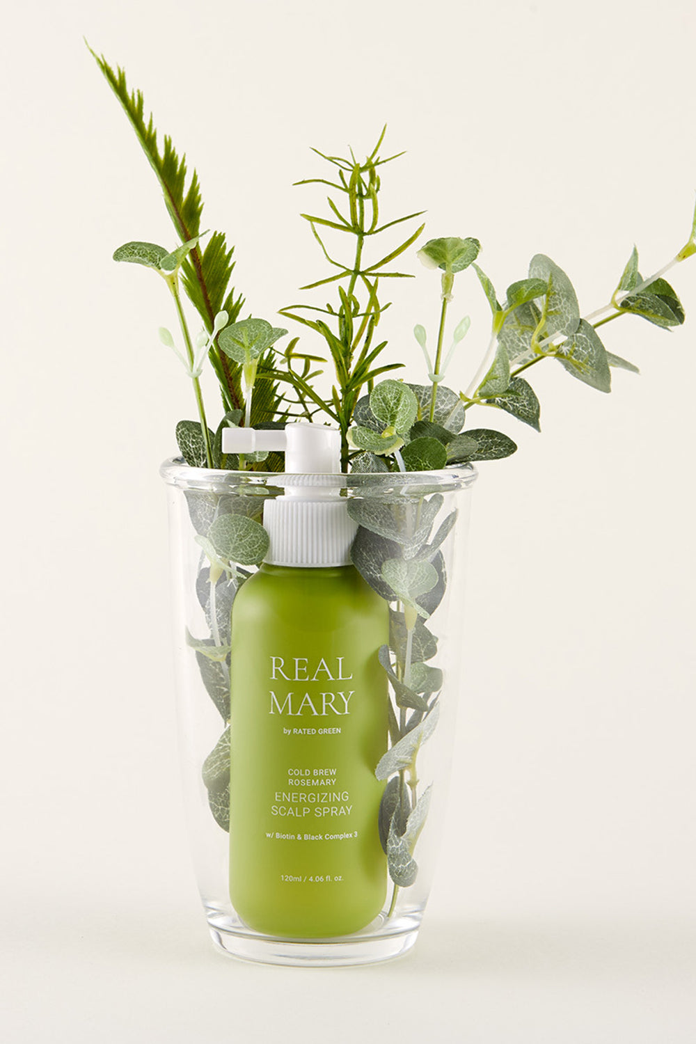 Cold brew Rosemary energising scalp spray with Biotin & Black complex 3 by Rated Green