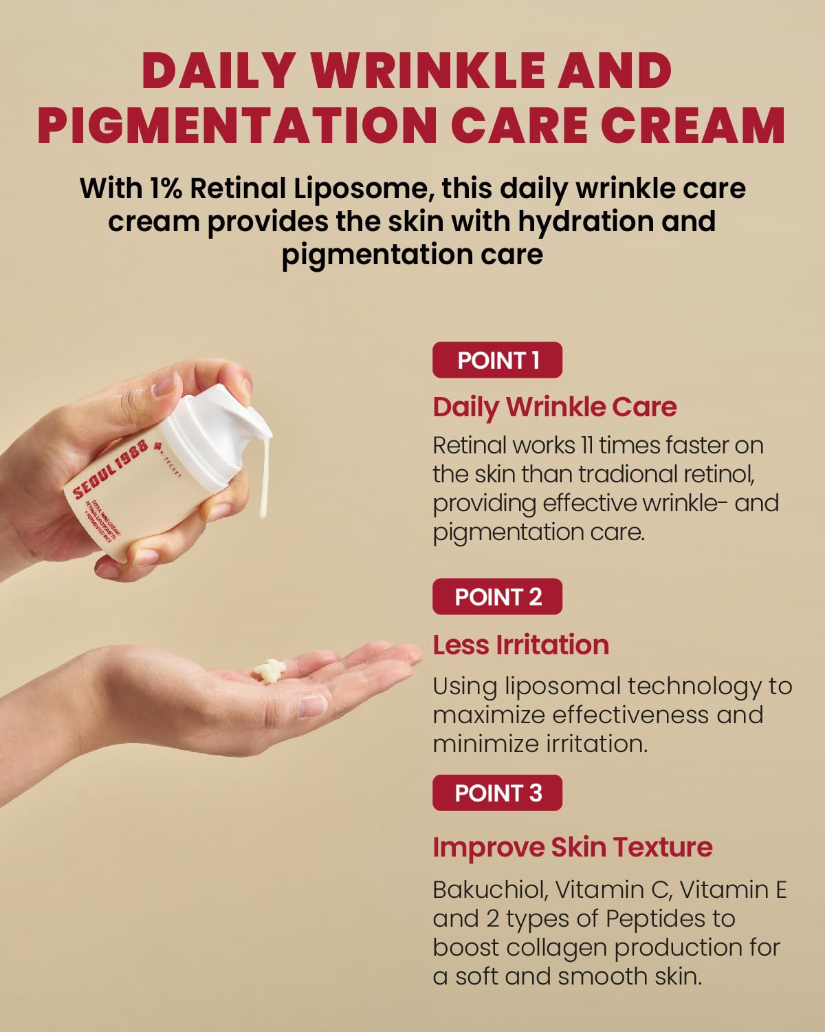 SEOUL 1988 Cream : Retinal Liposome 1% + Fermented Rice by  KSecret