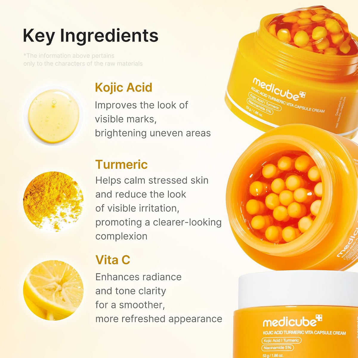 Kojic Acid Turmeric Vita Capsule Cream by Medicube