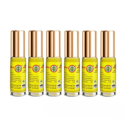 Medicated Yellow Herbal Oil - Bodhi Tree  by Rub Ton Pho