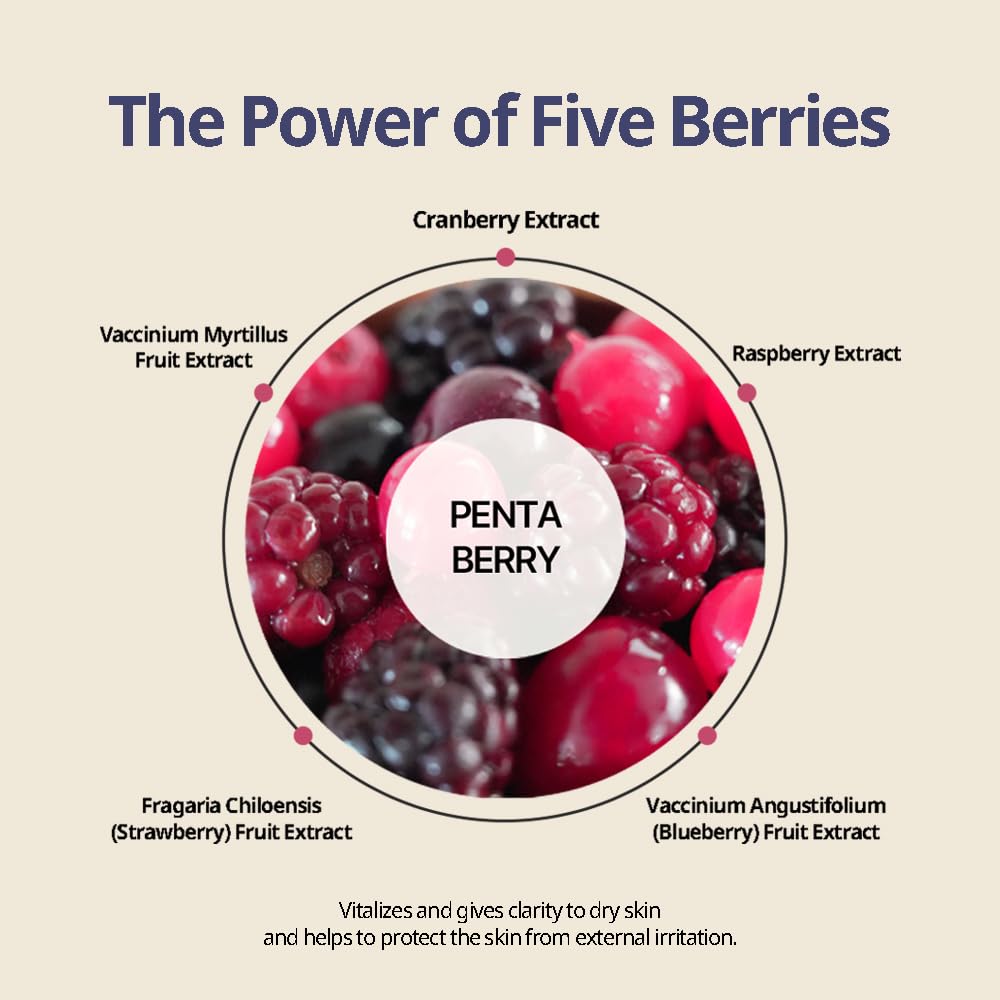 Penta Berry Panthenol Repair Cream by Heveblue
