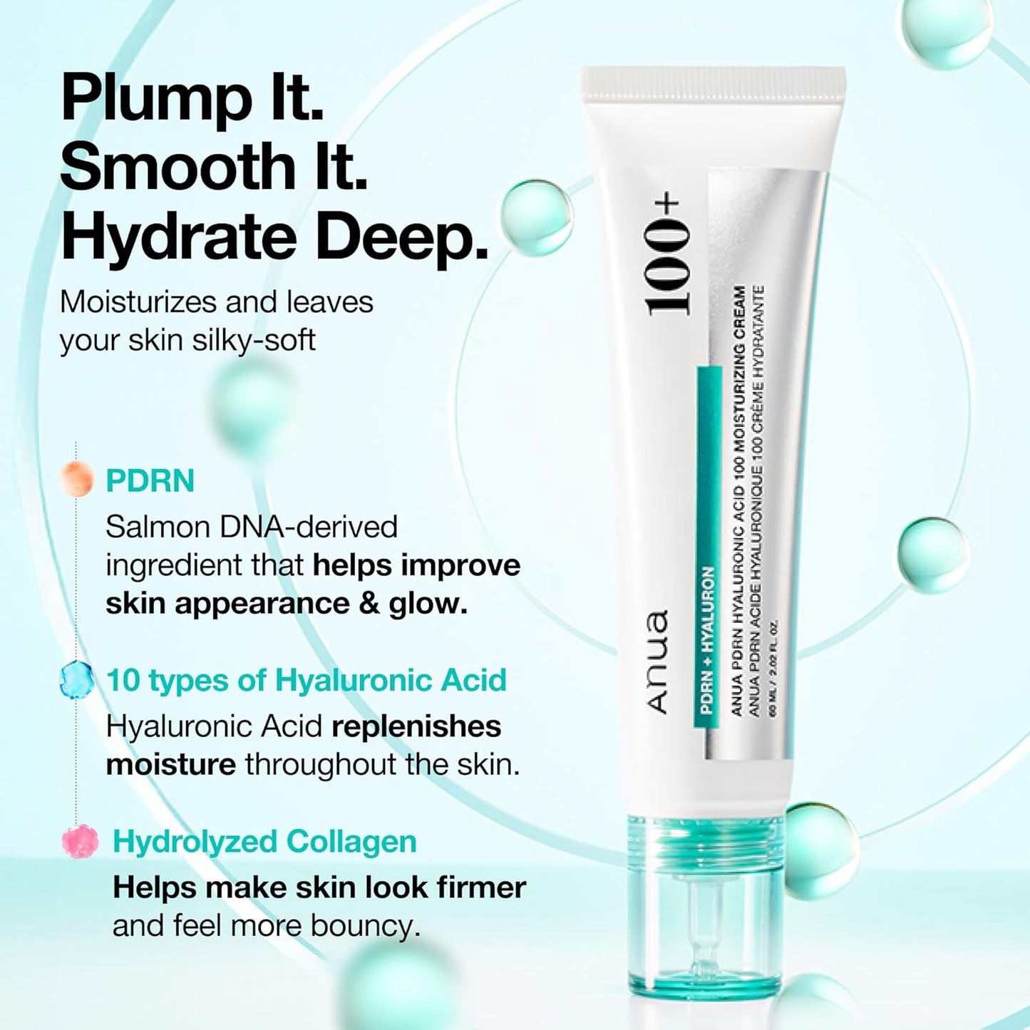 PDRN+Hyaluronic Acid 100 Moisturizing Cream by Anua