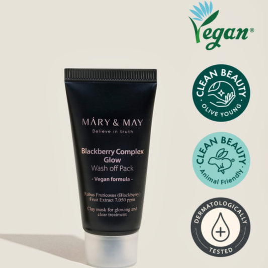 Blackberry Complex Glow Wash Off Pack by Mary&May