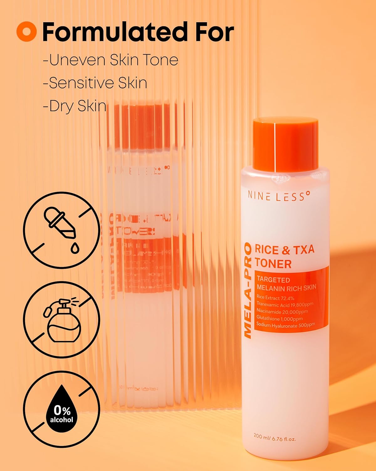 Mela-Pro Rice & TXA Toner by Nine Less