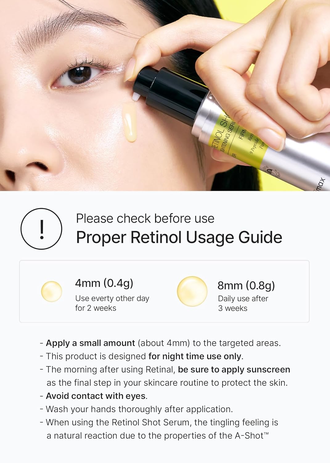 The Vita A Retinol Shot Tightening Serum by Celimax