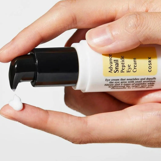 Eye cream with Snail mucin and peptides by COSRX