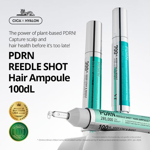 PDRN Reedle Shot Hair Ampoule 100dl by VT Cosmetics