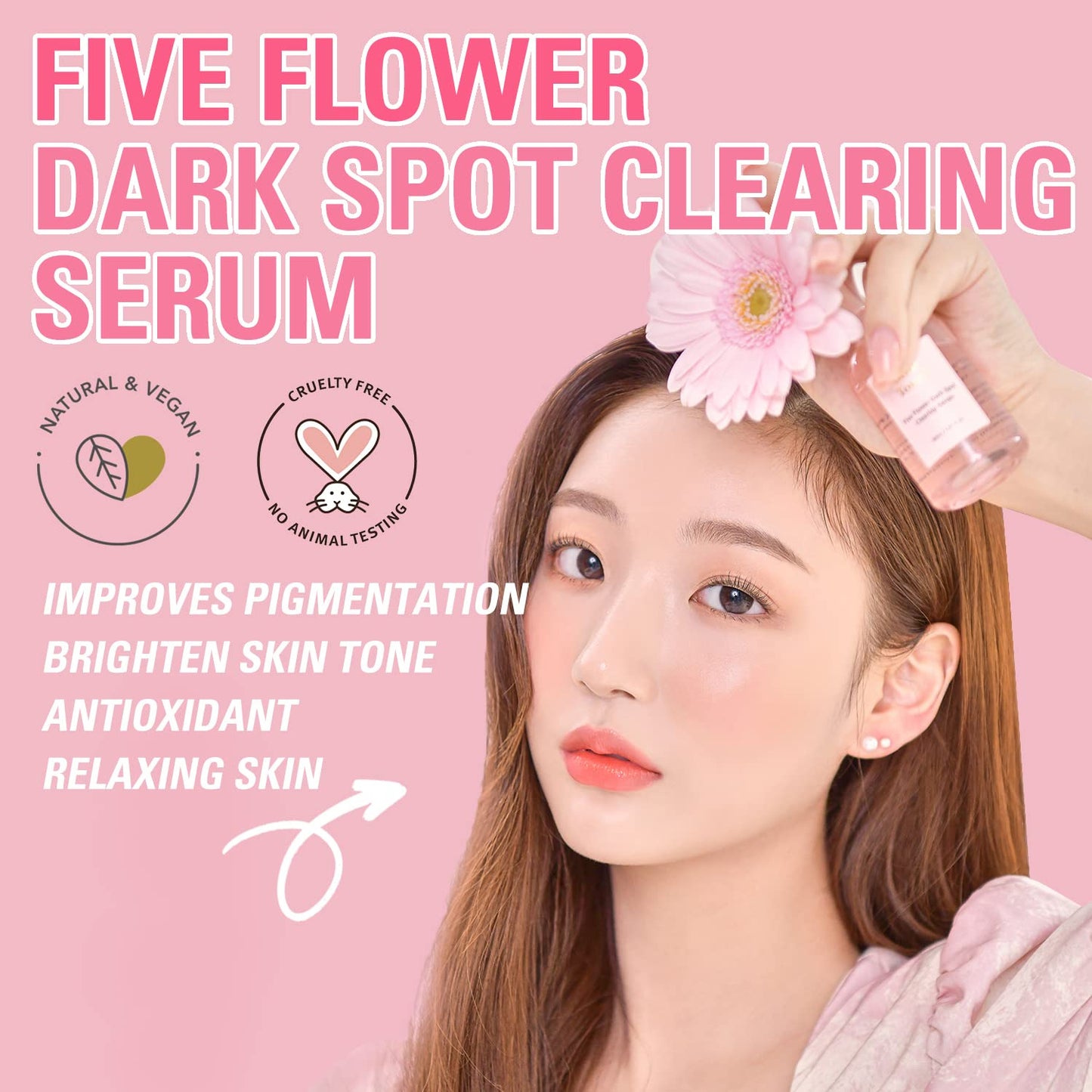 5 Flower Dark Spot Clearing Serum by MilkTouch