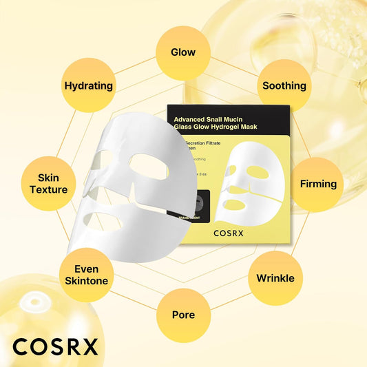 Advanced Snail Mucin Glass Glow Hydrogel Mask by COSRX