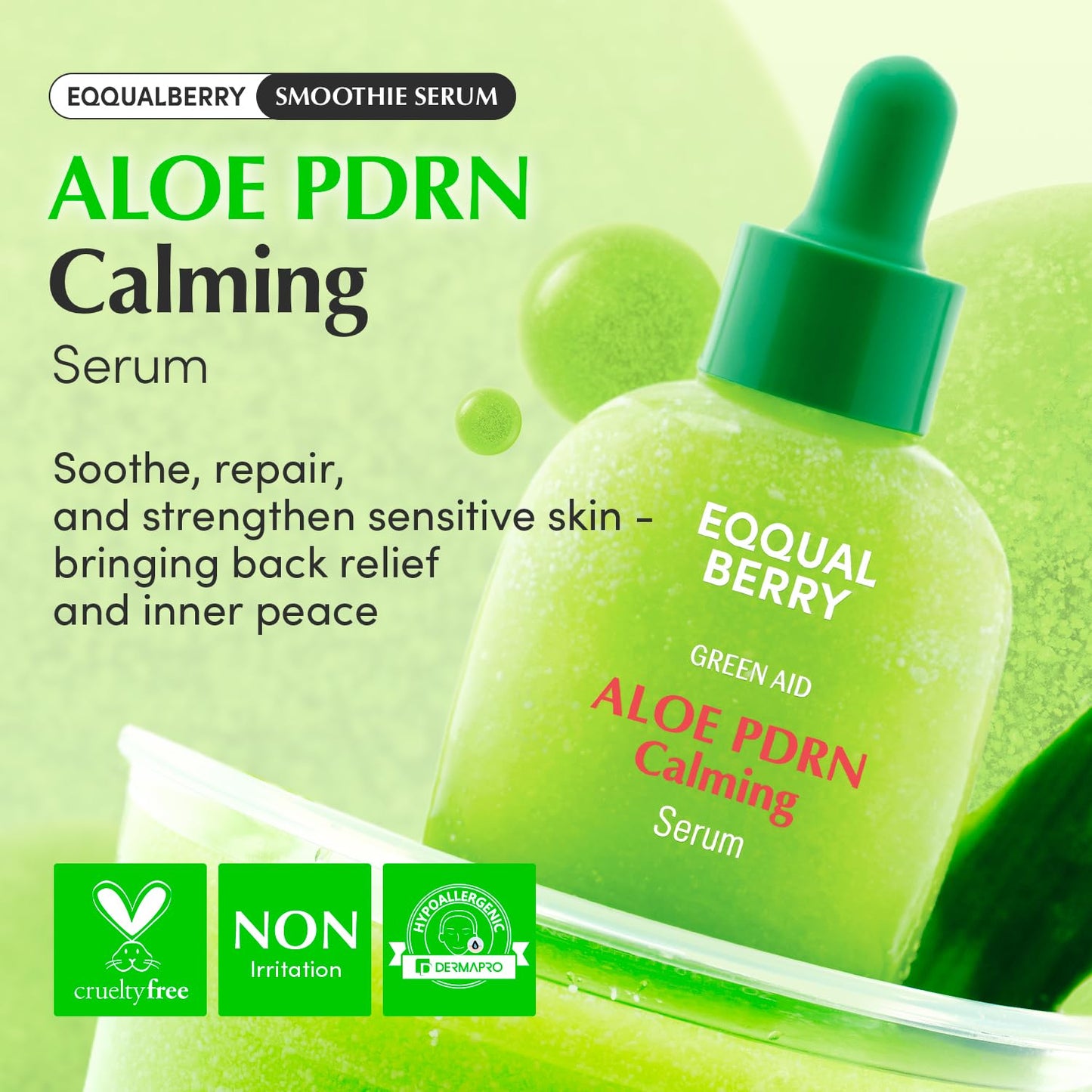 Aloe PDRN Calming Serum - Green Aid by EqqualBerry