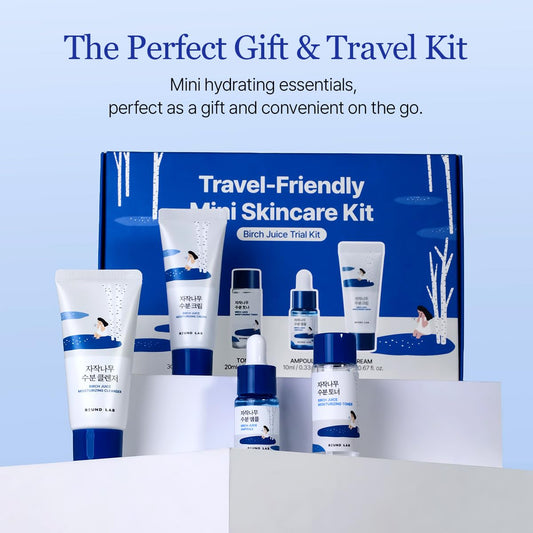 Birch Juice Moisturizing Mini Skin Care Kit by Round Lab