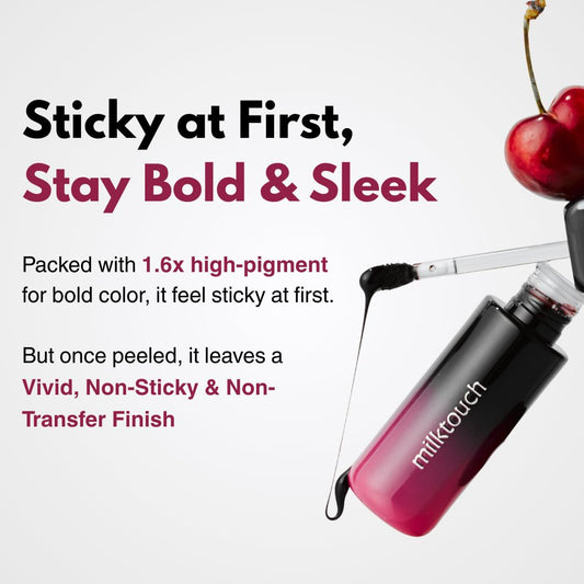 Black Peel Off Lip Tattoo by MilkTouch