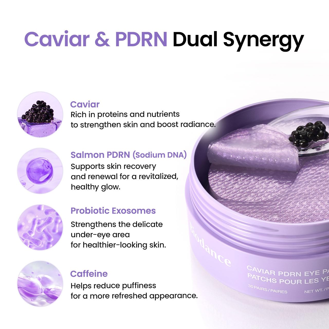 Caviar PDRN Eye Patches by Biodance