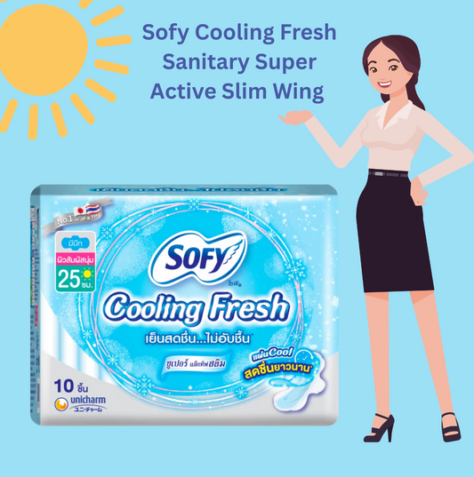 Sofy Cooling Fresh Sanitary Super Active Slim Wing by Unicharm (Thailand)