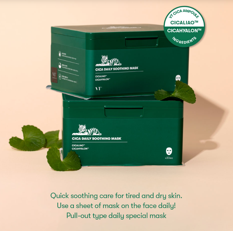 Vt Daily Mask Cica Daily Soothing Mask by VT Cosmetics – koreancosmetic.gr