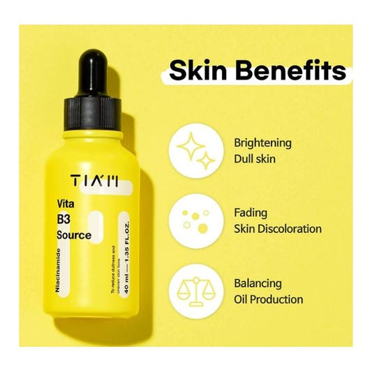 Vita B3 source serum with 10% Niacinamide and 2% Arbutin by Tiam