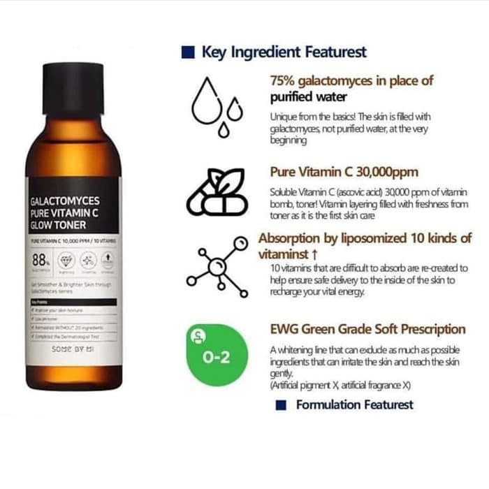 Galactomyces Pure Vitamin C Glow Toner της Some by mi