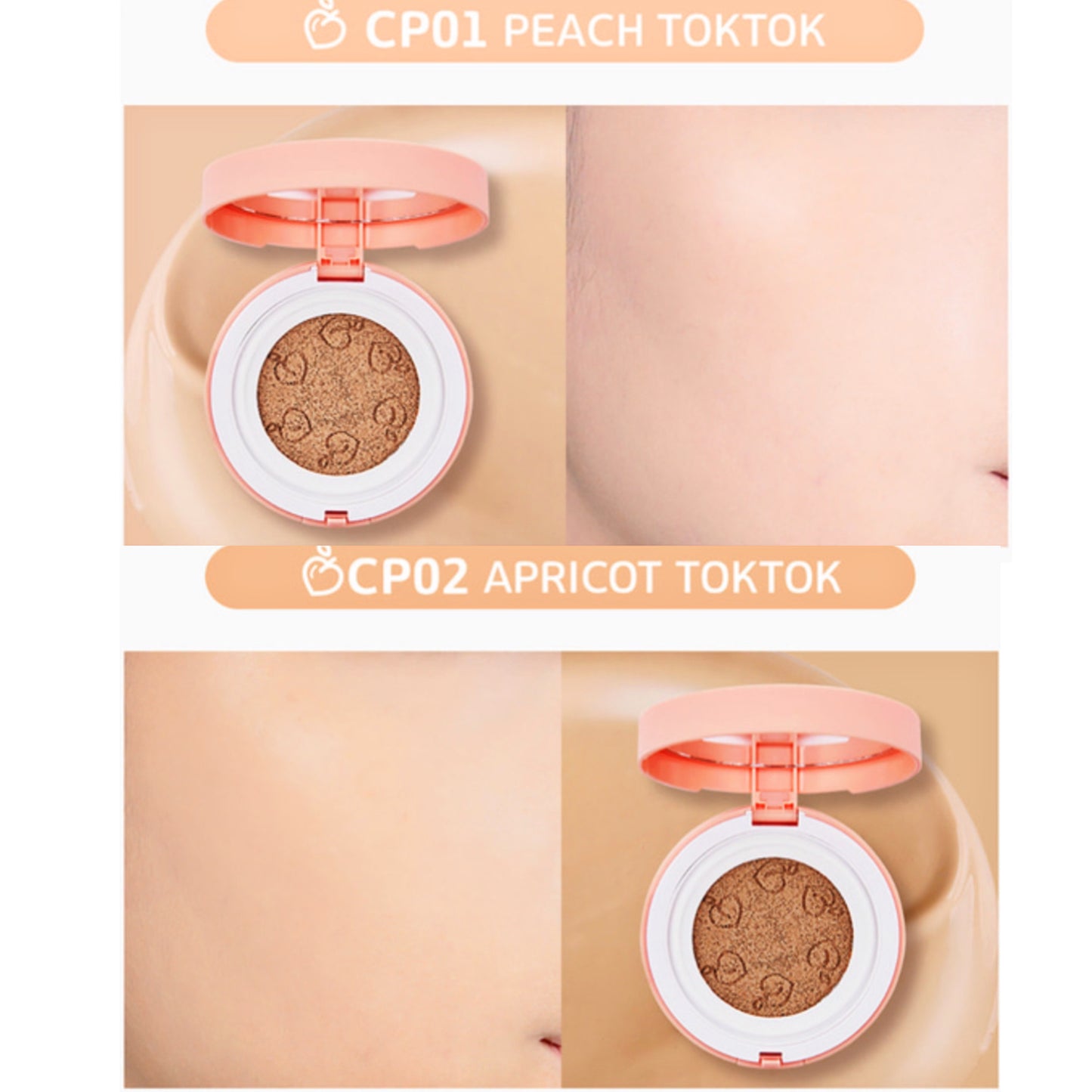 Peach Cover Velvet Cushion with SPF50+/PA++++ by Black Rouge