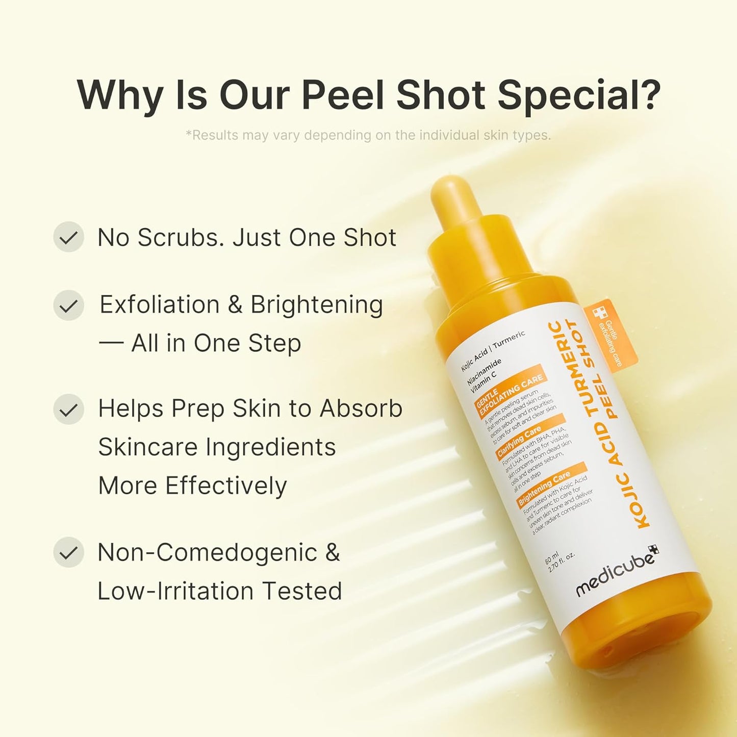 Kojic Acid Turmeric Peel Shot by Medicube