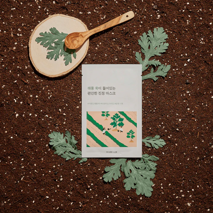 Mugwort Calming Sheet Mask by Round Lab