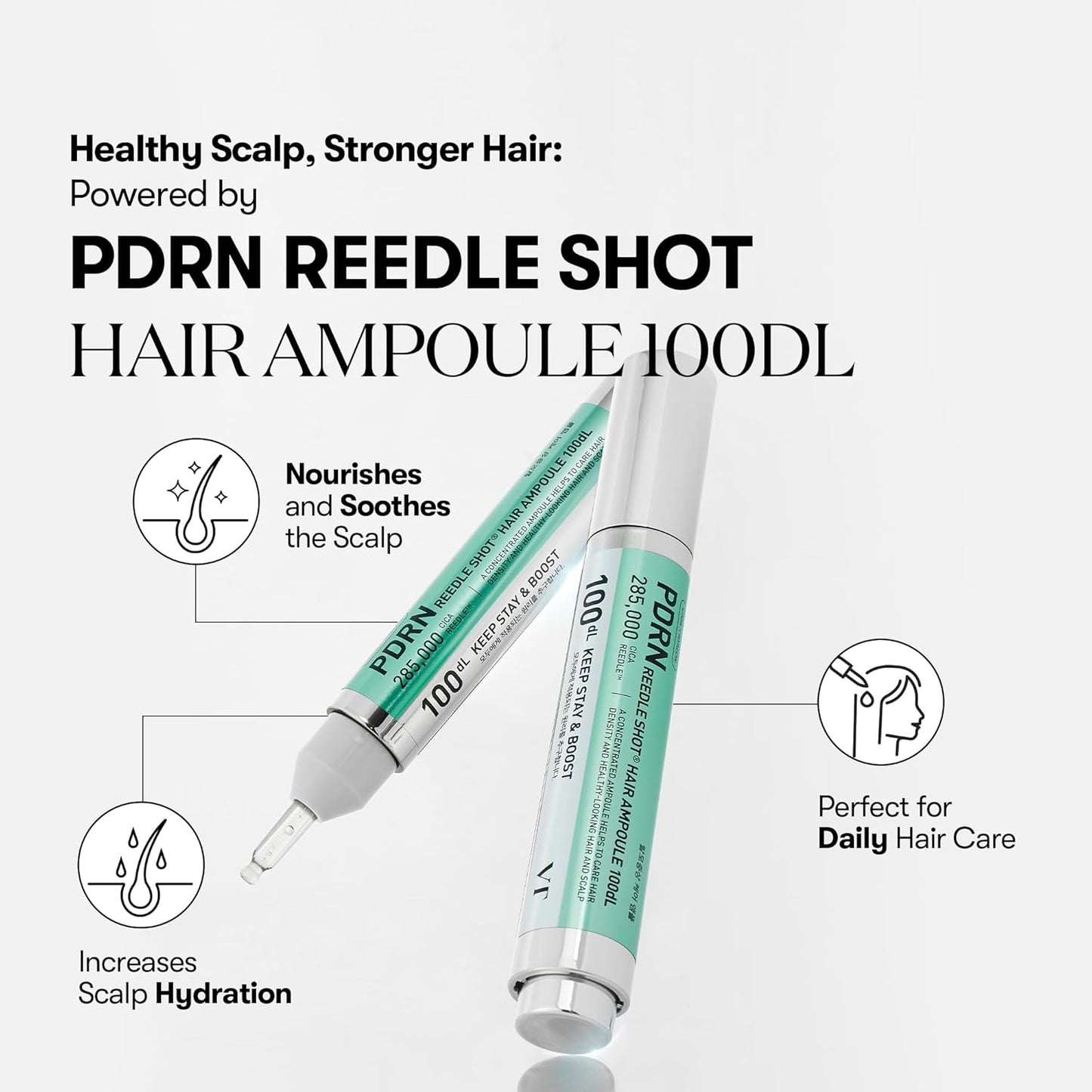 PDRN Reedle Shot Hair Ampoule 100dl by VT Cosmetics
