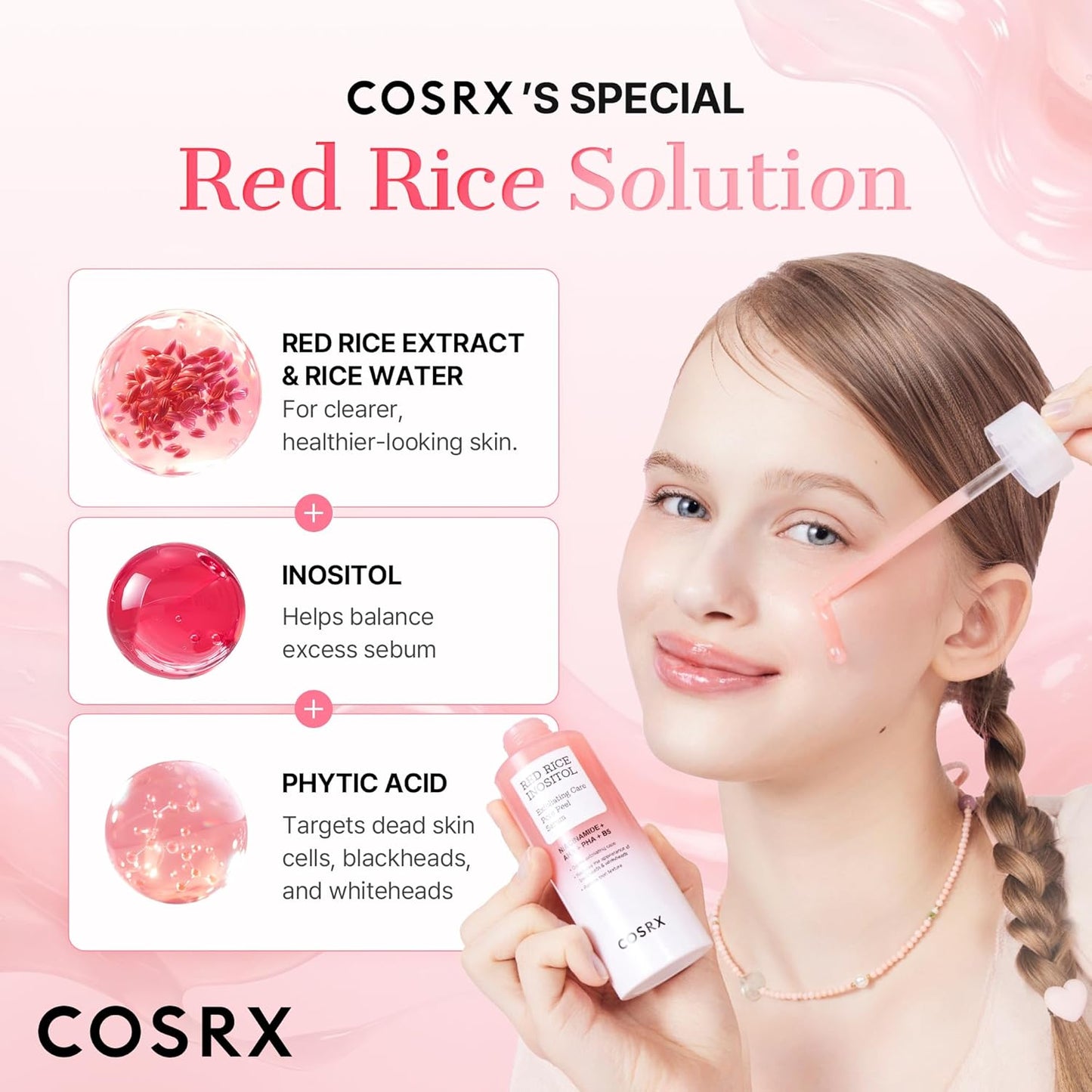 RED RICE INOSITOL Exfoliating Care Pore Wash-Off Peel Serum by COSRX