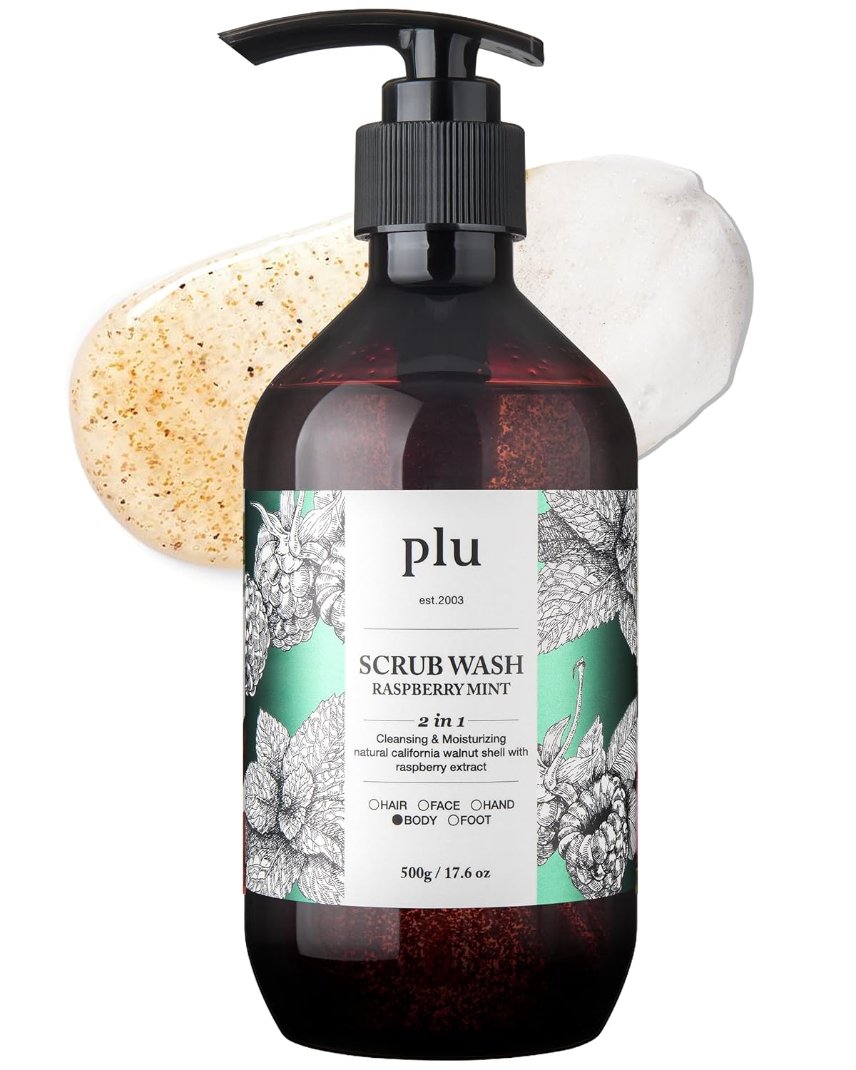 Scrub Wash for Body 2 in 1 Cleansing & Moisturising by Plu