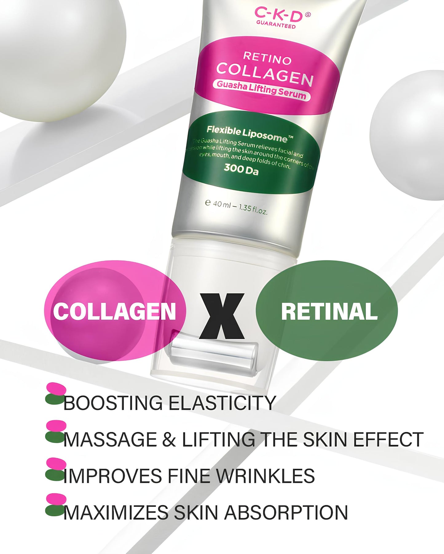 Retino Collagen Small Molecule 300 Guasha Lifting Serum by CKD