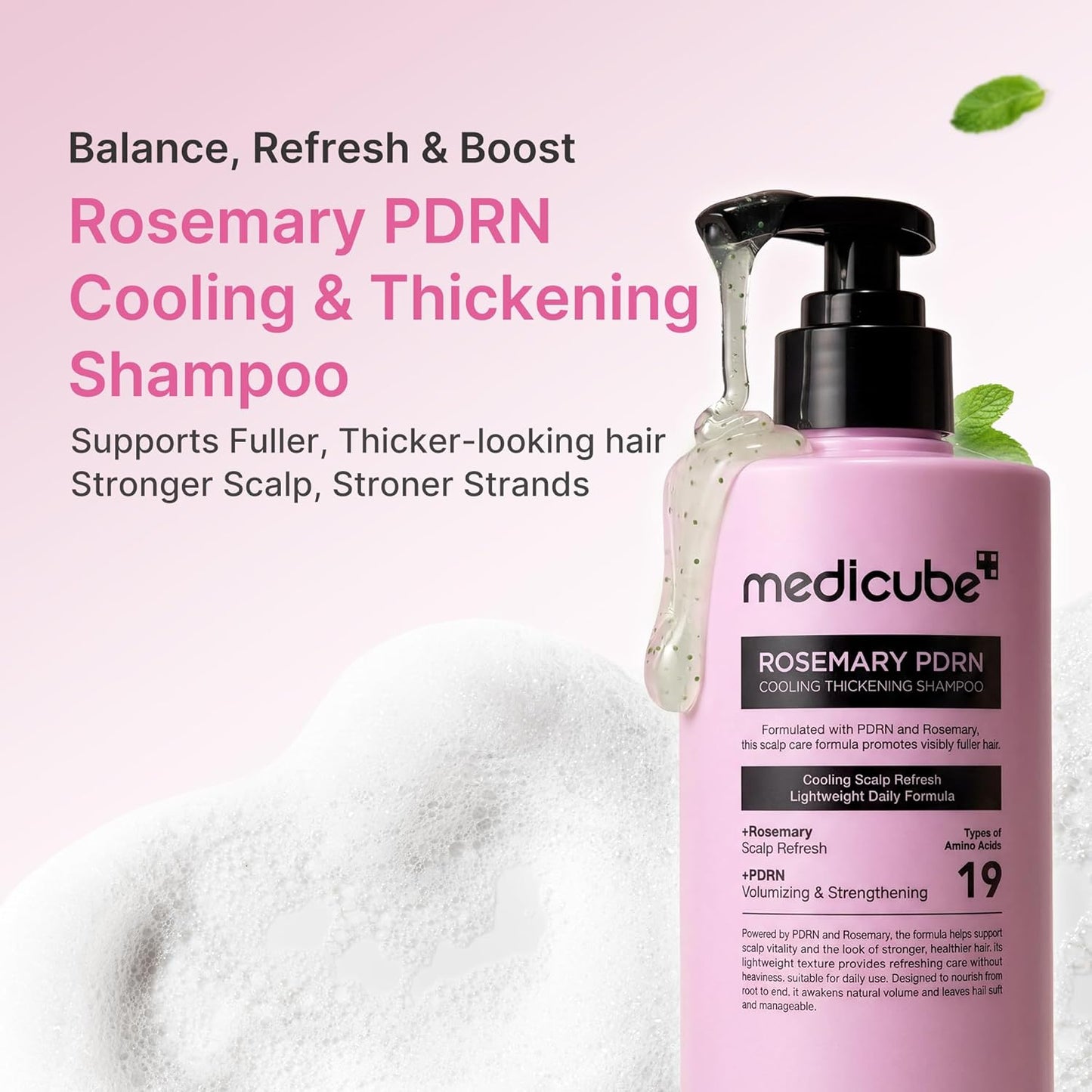 Rosemary PDRN Cooling Thickening Shampoo by Medicube