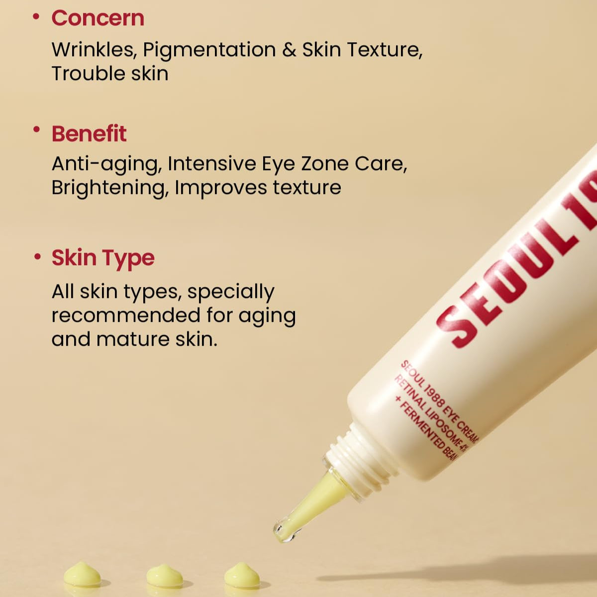 SEOUL 1988 Eye Cream : Retinal Liposome 4% + Fermented Bean by KSecret