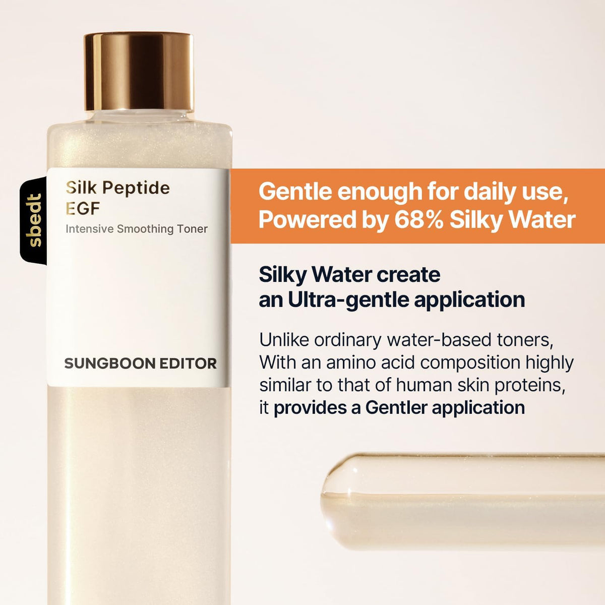 Silk Peptide EGF Intensive Smoothing Toner by Sungboon Editor