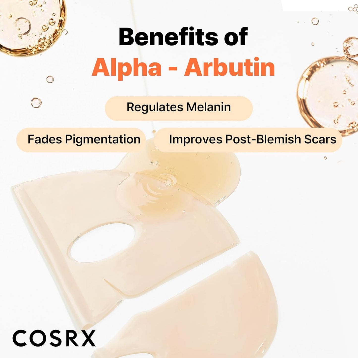 The Alpha-Arbutin Discoloration Care Hydrogel Mask by COSRX