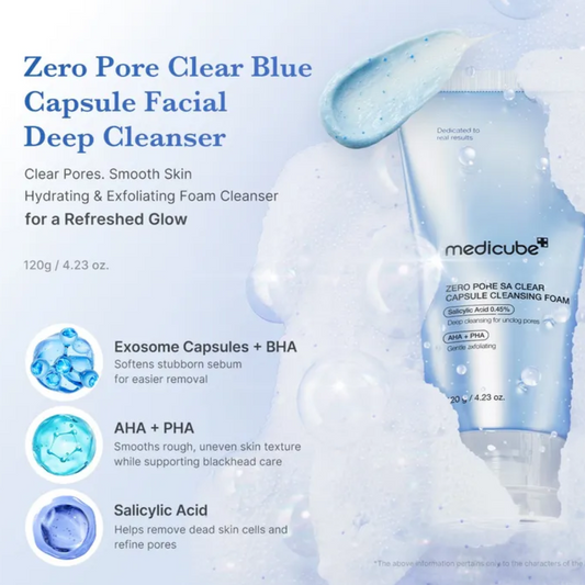 Zero Pore Sa Clear Capsule Cleansing Foam by Medicube