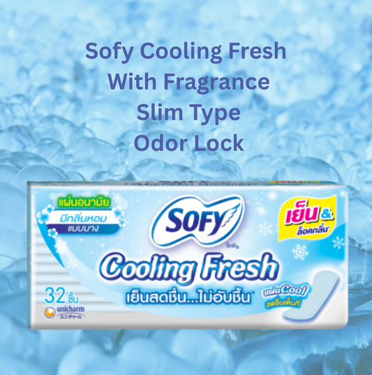 Sofy Cooling Fresh Pantyliner (Thin) Pads by Unicharm (Thailand)
