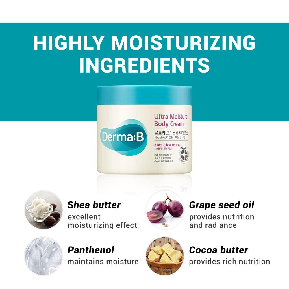 Ultra Moisture Body Cream  by Derma:B