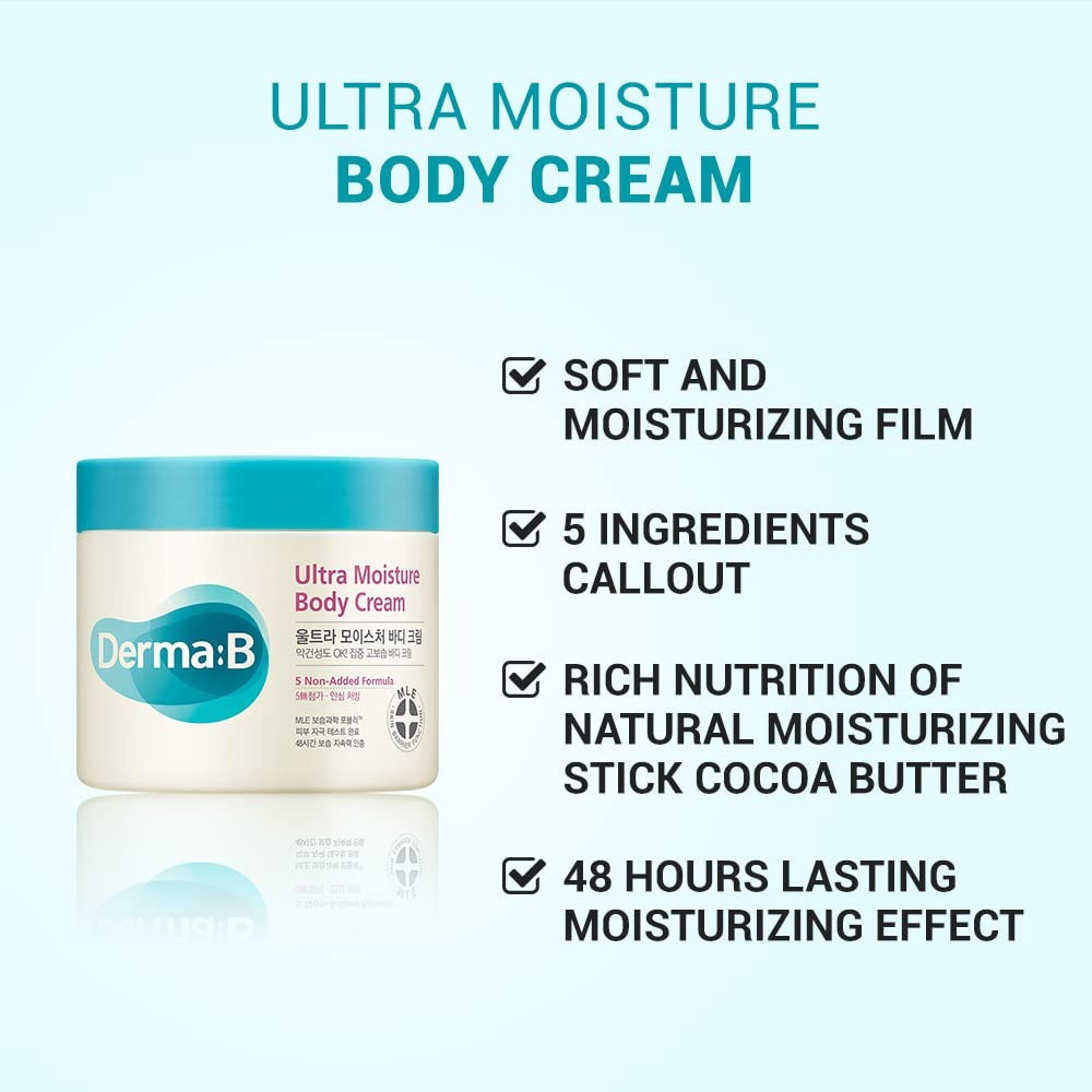 Ultra Moisture Body Cream  by Derma:B