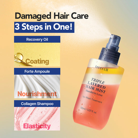Triple Layered Hair Mist - Mandarine Love by Treecell
