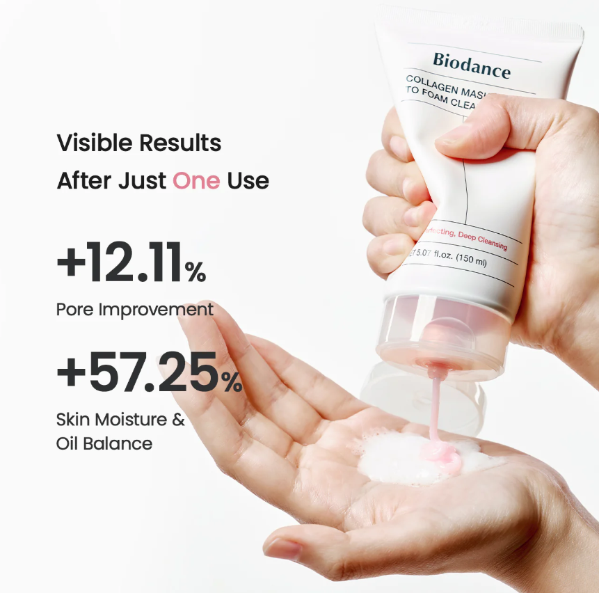 Collagen Mask to Foam Cleanser by Biodance