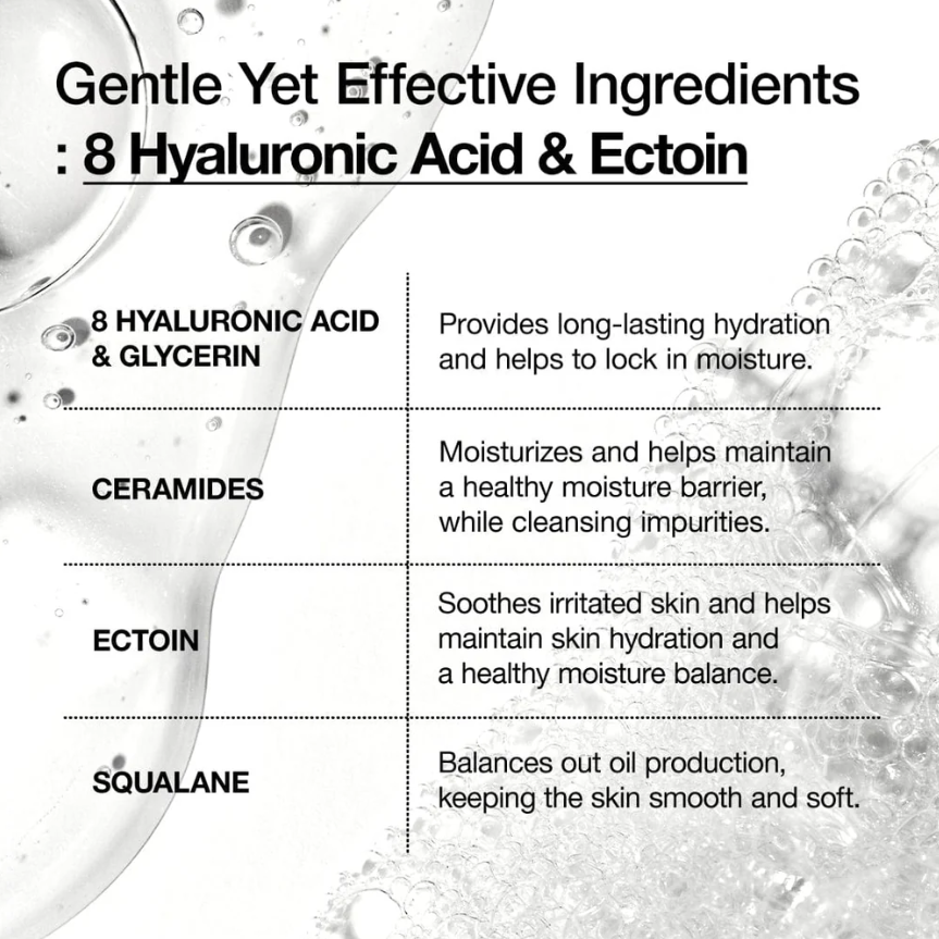 Ήπιο Ενυδατικό Τζελ Καθαρισμού με 8 Τύπους Υαλουρονικού Οξέος της Anua