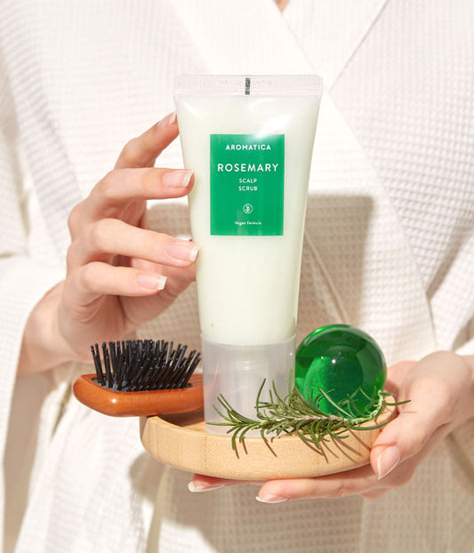 Скраб для кожи головы с Розмарином и солью от Aromatica