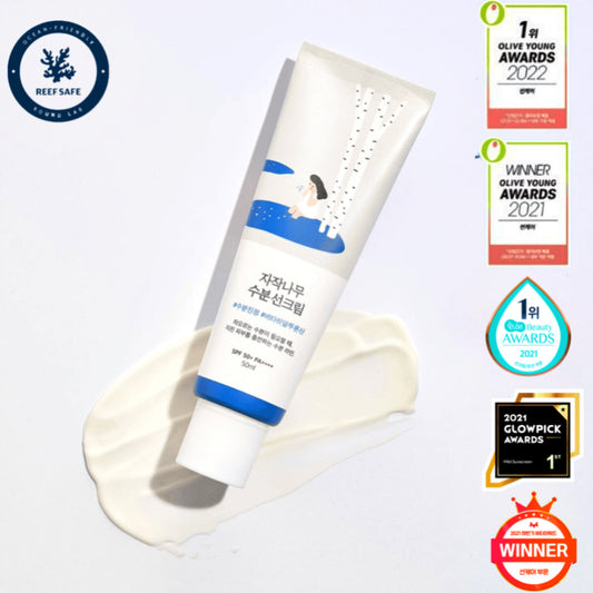 Birch moisturising sun cream SPF50+/PA++++ by Round lab