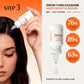 Grow:Turn 3-Step Trial Kit  - Shampoo -  Capsule Treatment - Hair Growth Serum by Lilyeve