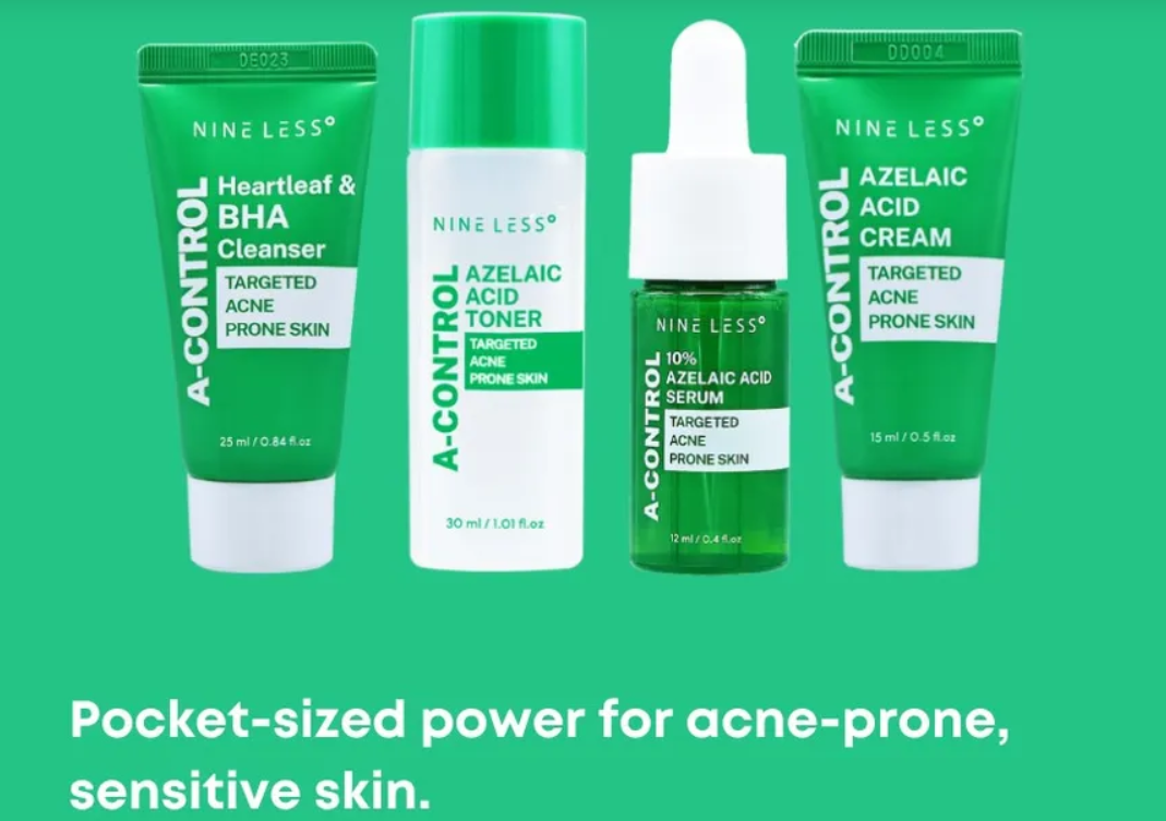 A Control  Targeted Acne Prone Skin Mini Kit  by Nine less