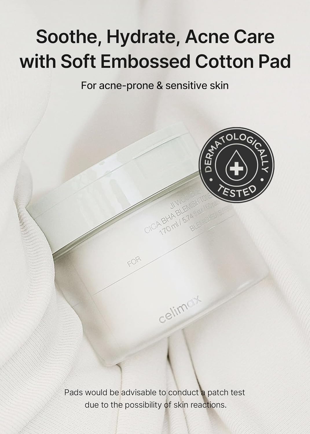 Ji Woo Gae Cica BHA Blemish Toner Pad της Celimax