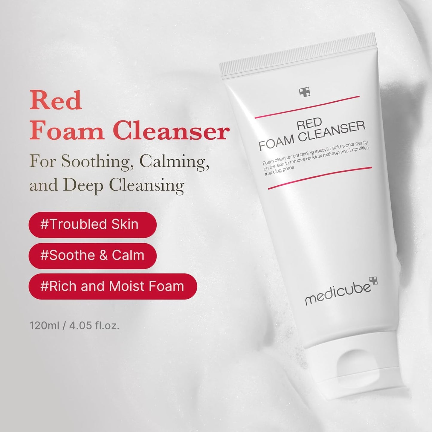 Red Foam Cleanser by Medicube