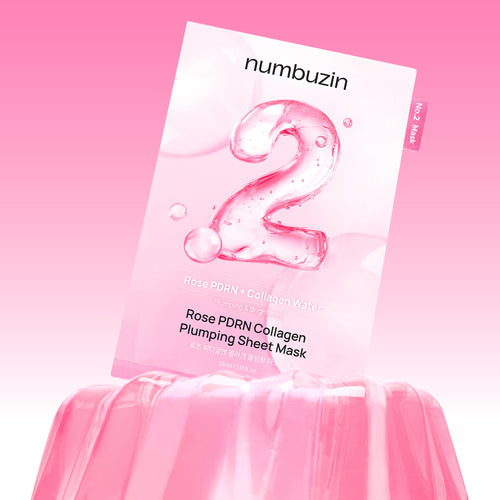 No.2 Rose PDRN Collagen Plumping Sheet Mask by Numbuzin