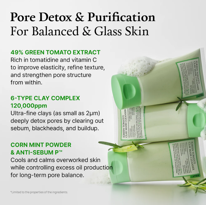 Green Tomato Clay Mask Cleanser by Fully